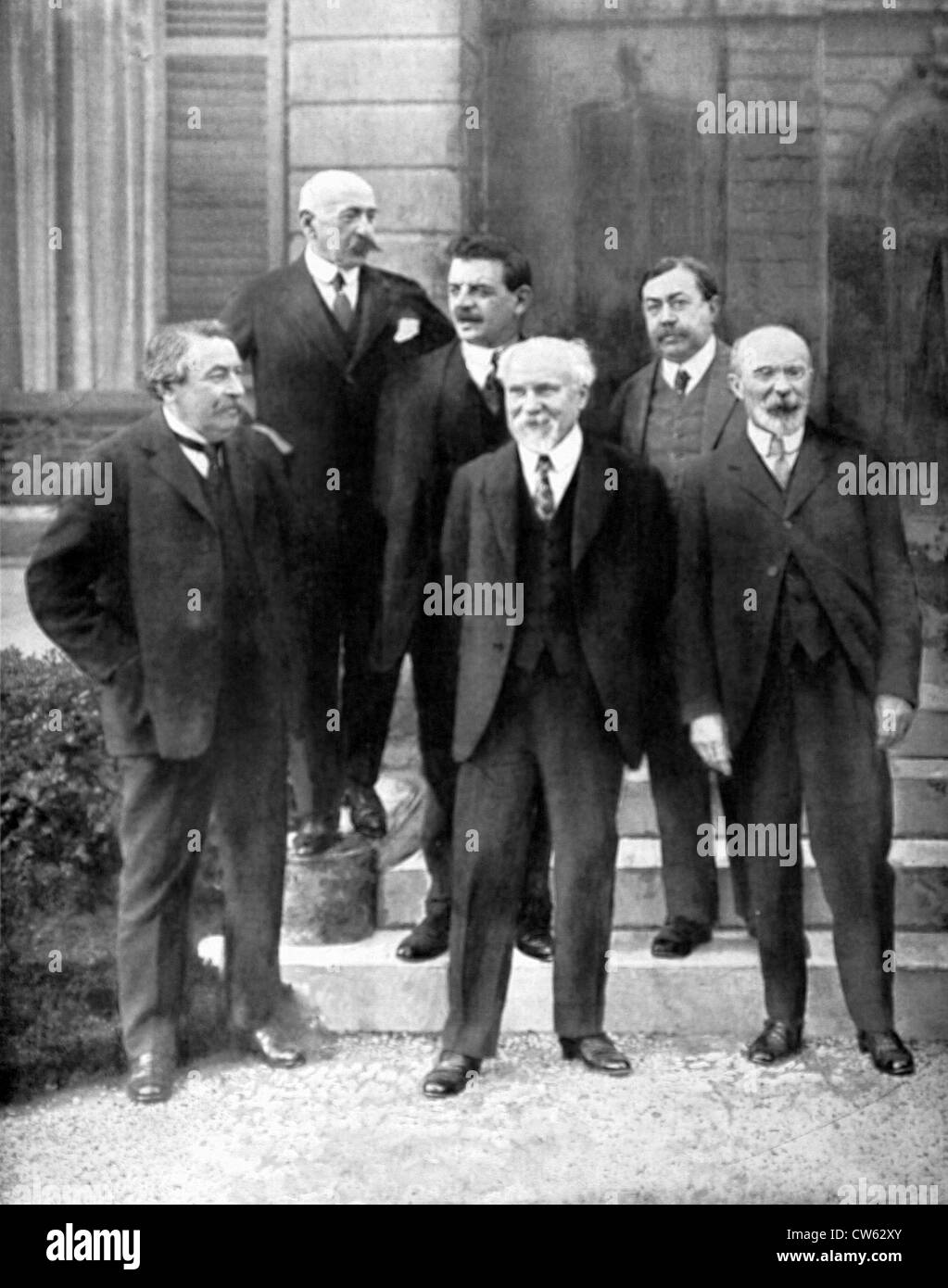 Neue Regierung des französischen Präsidenten Poincaré, gebildet von fünf ehemaligen Präsidenten des Rates, 1926 Stockfoto