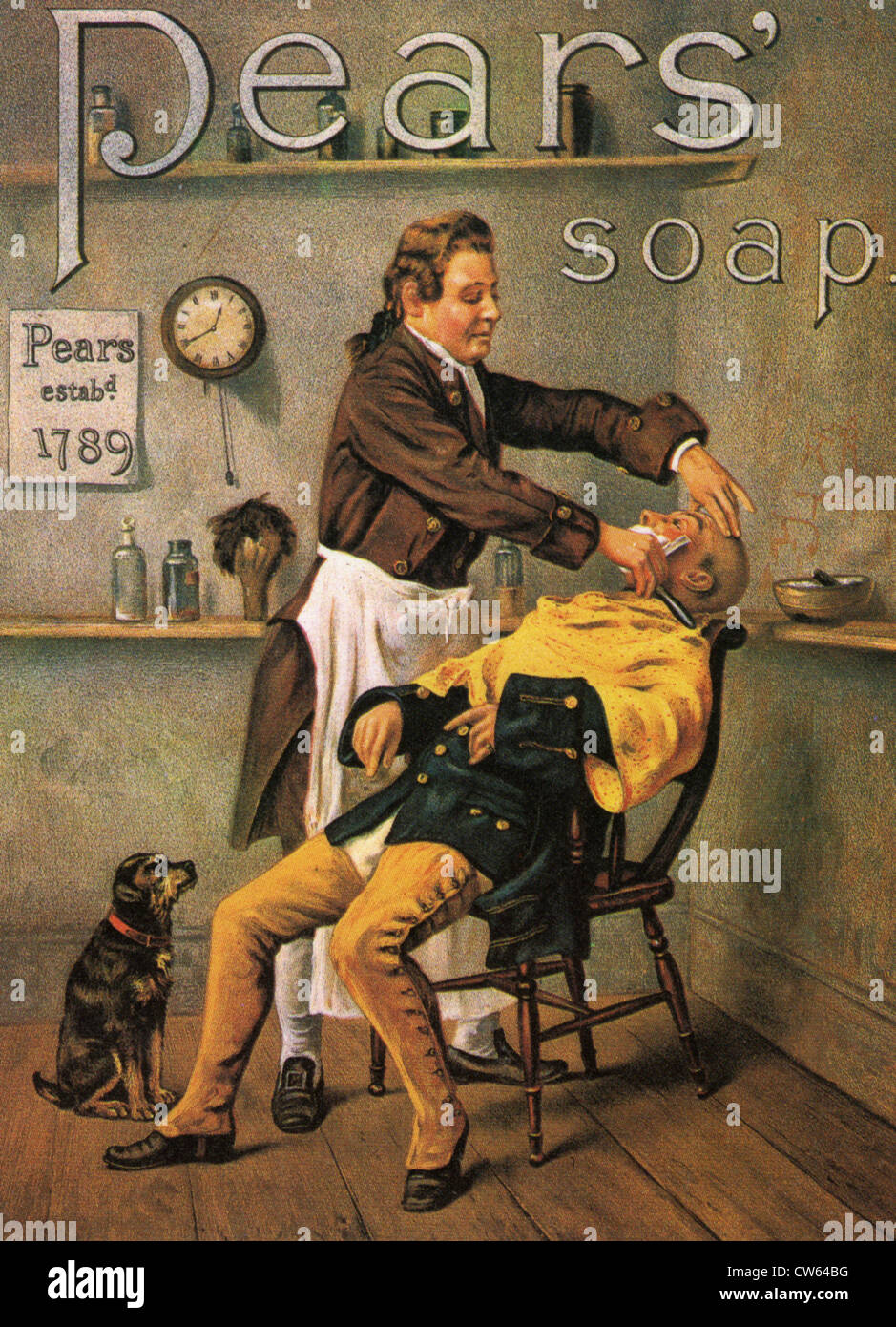 BIRNEN SOAP ANZEIGE 1891 Stockfoto