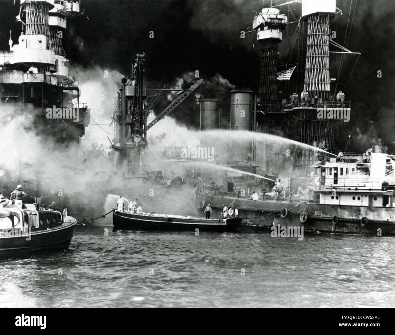 Pearl Harbor, 7. Dezember 1941 Stockfoto