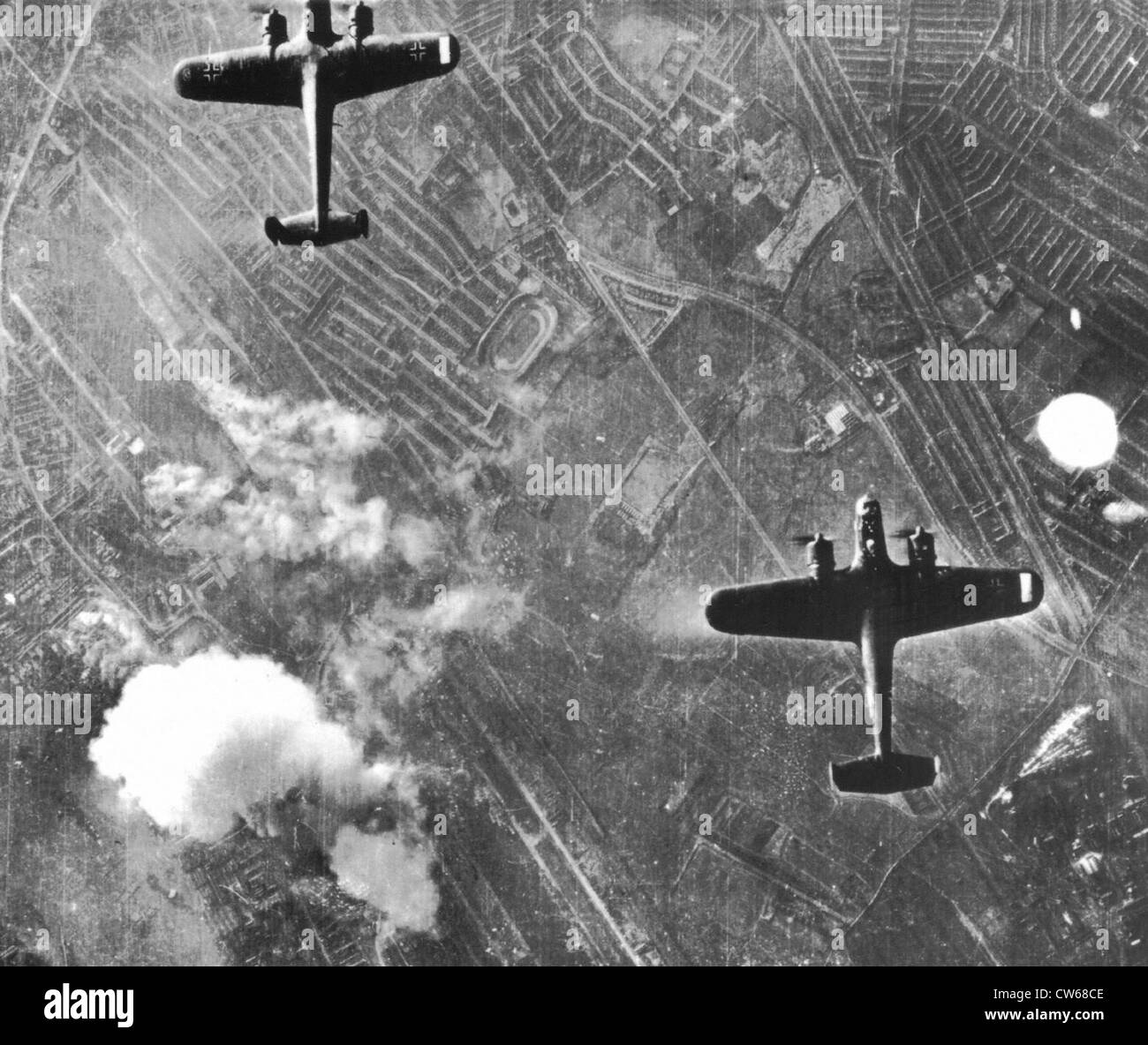 Deutsche Dornier DO617 Bomber über London, 1940 Stockfotografie Alamy