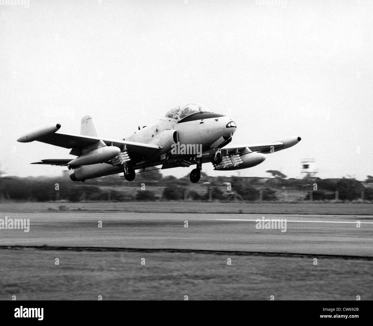 Britische Hunting Percival T-3 Jet Provost Schulflugzeug Stockfoto