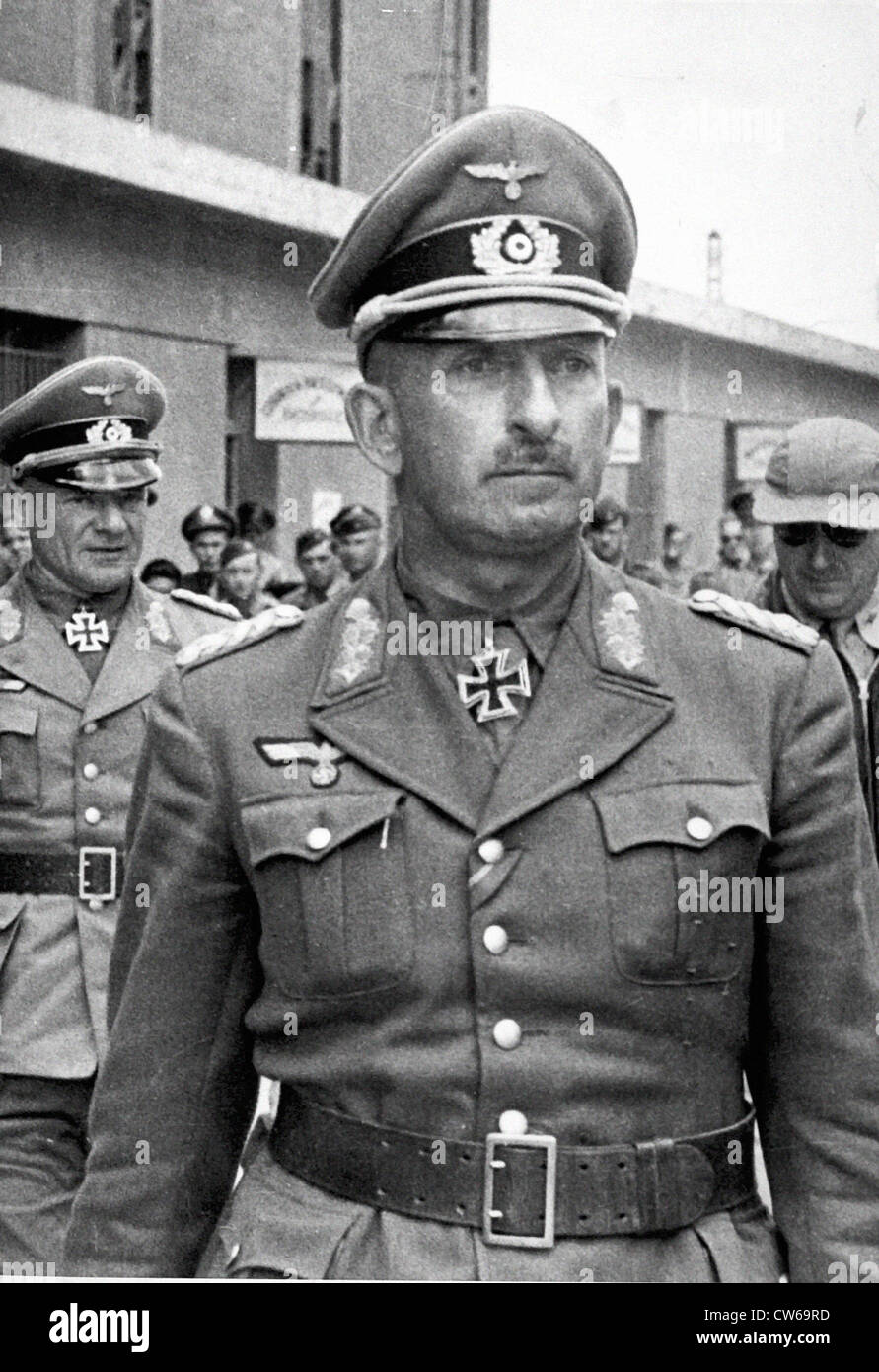Der deutsche General Von Arnim, eingefangen in Cap-Bon (Tunesien) 1943. Stockfoto