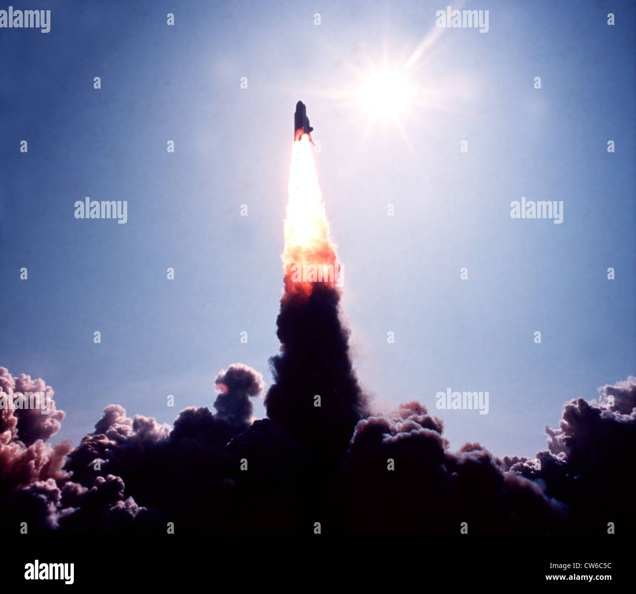 STS-47 Endeavour abheben, September 12,1992 Stockfoto