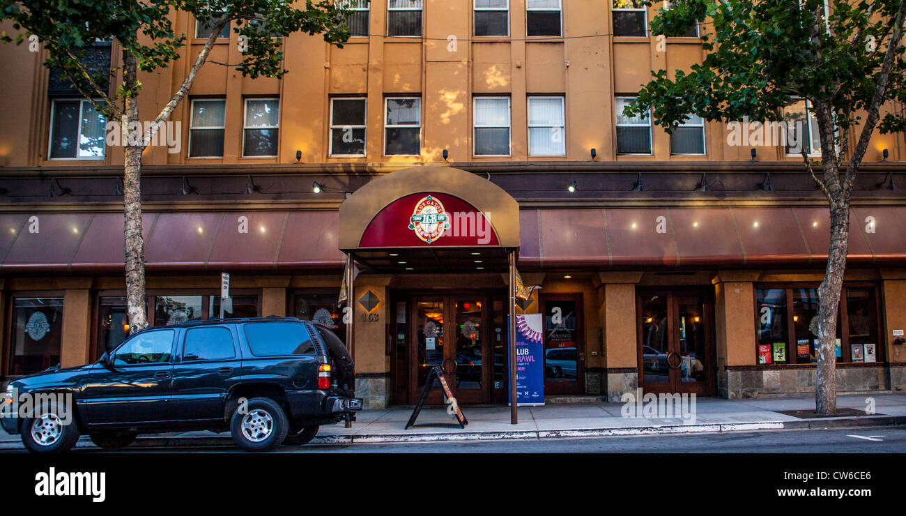 Los Gatos Brewing Company Restaurant in Santa Clara Street in San Jose Kalifornien Stockfoto