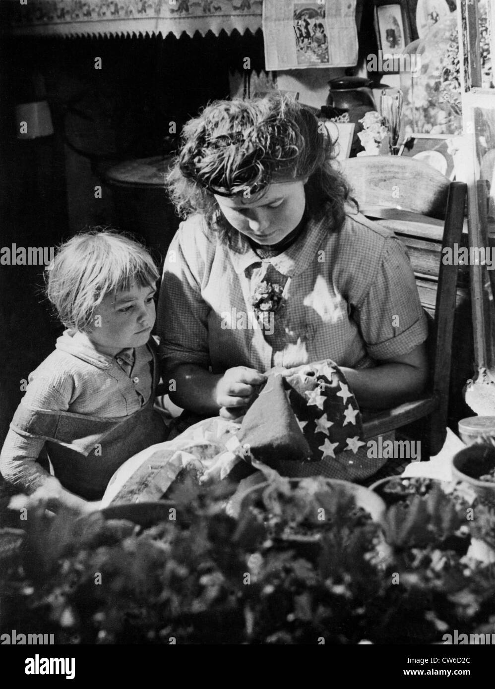 4. Juli 1944, in der Normandie Stockfoto