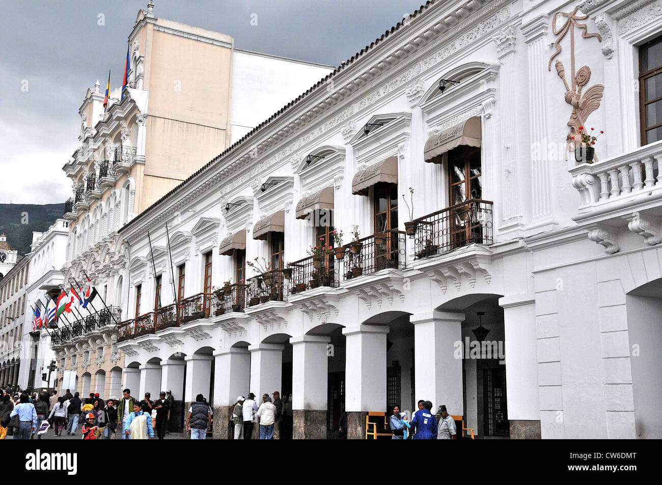 Plaza Grande Hotel Quito Ecuador Südamerika Stockfoto