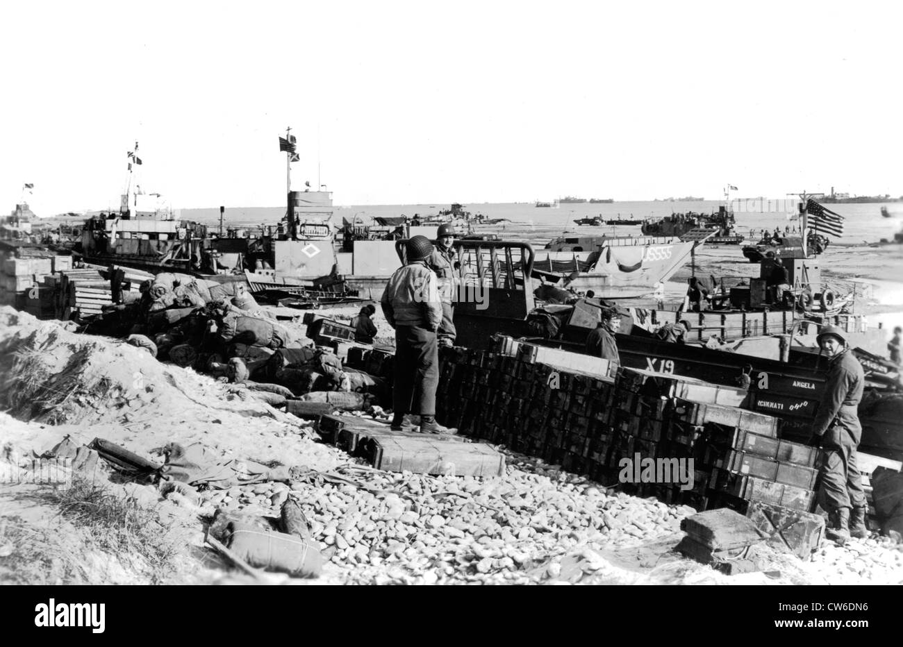 Verstärkungen für die Normandie-Front, Juni 1944 Stockfoto
