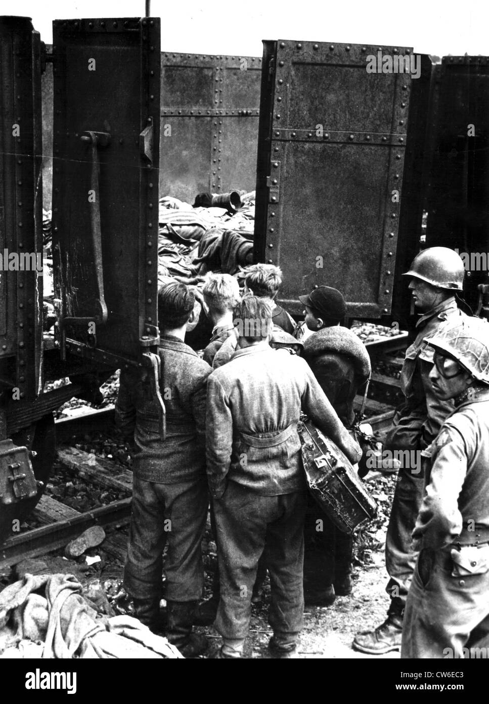 KZ Dachau befreit 30. April 1945 Stockfoto