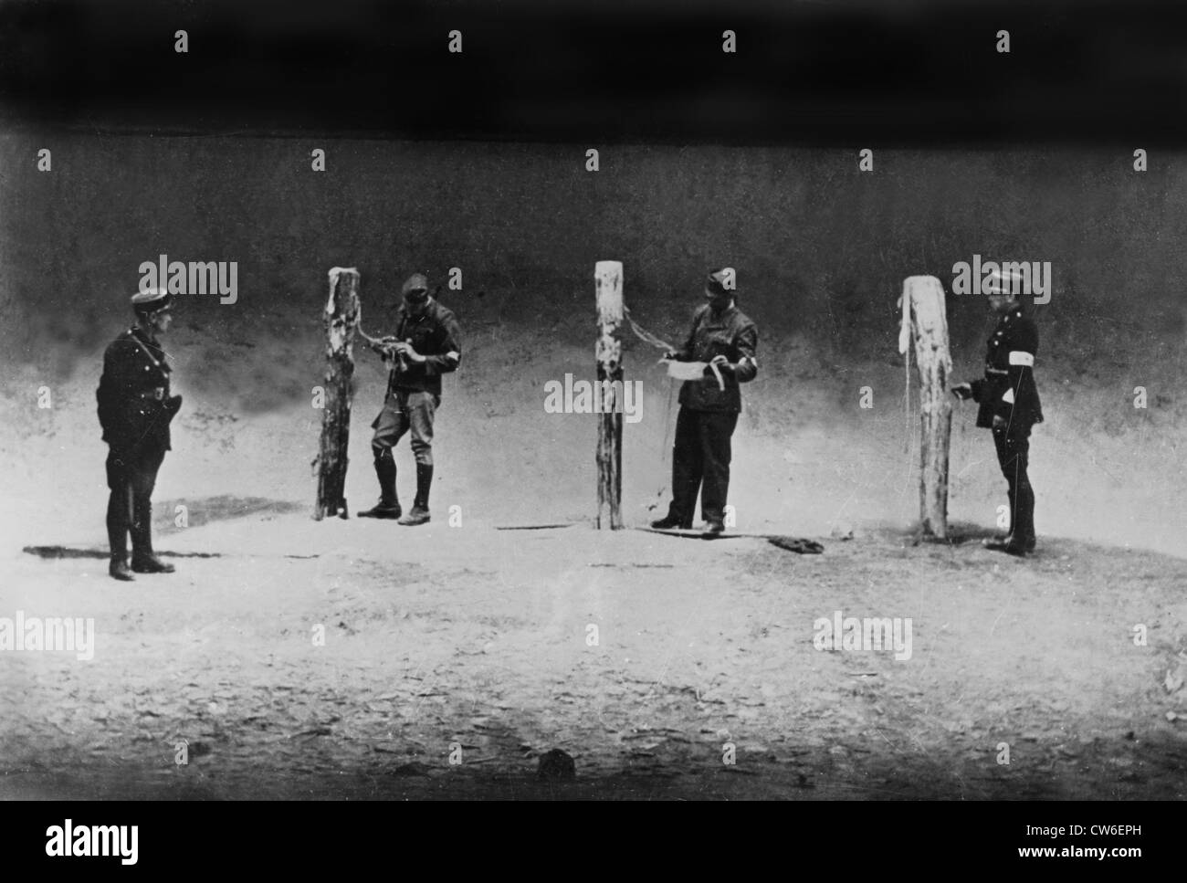 NS-Todeskammer gefunden in Paris, August - September 1944 Stockfoto