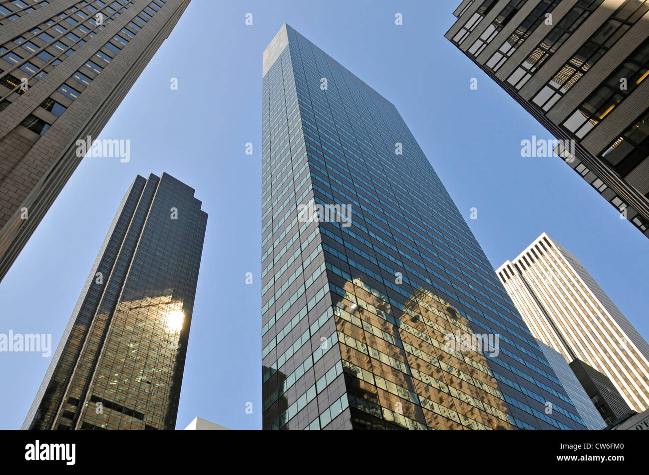 Trump Tower und Banca D'Italia befindet sich in Manhattan, New York City Fifth Avenue, USA, Stockfoto