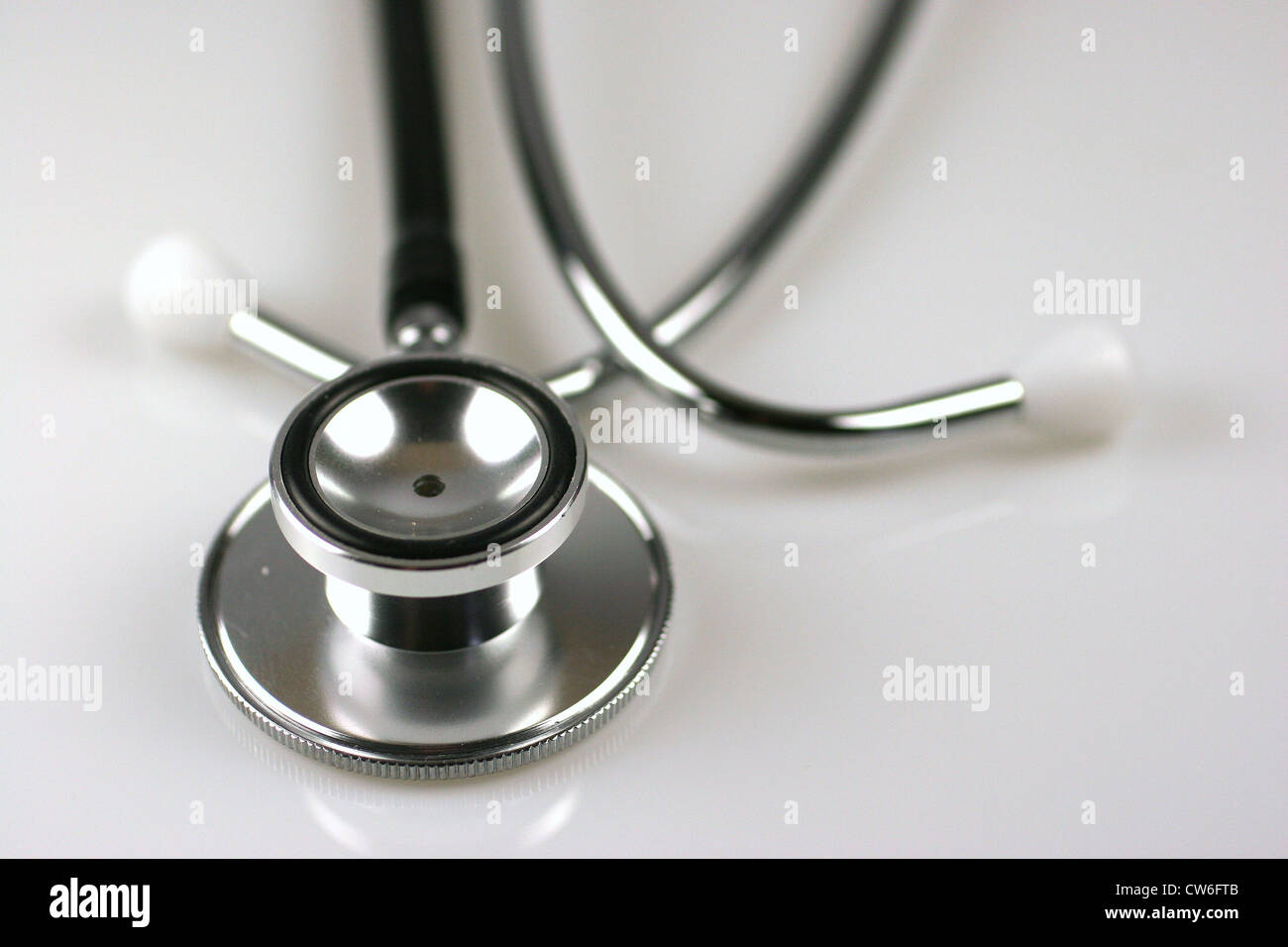 Nahaufnahme von einem Stethoskop Stockfoto