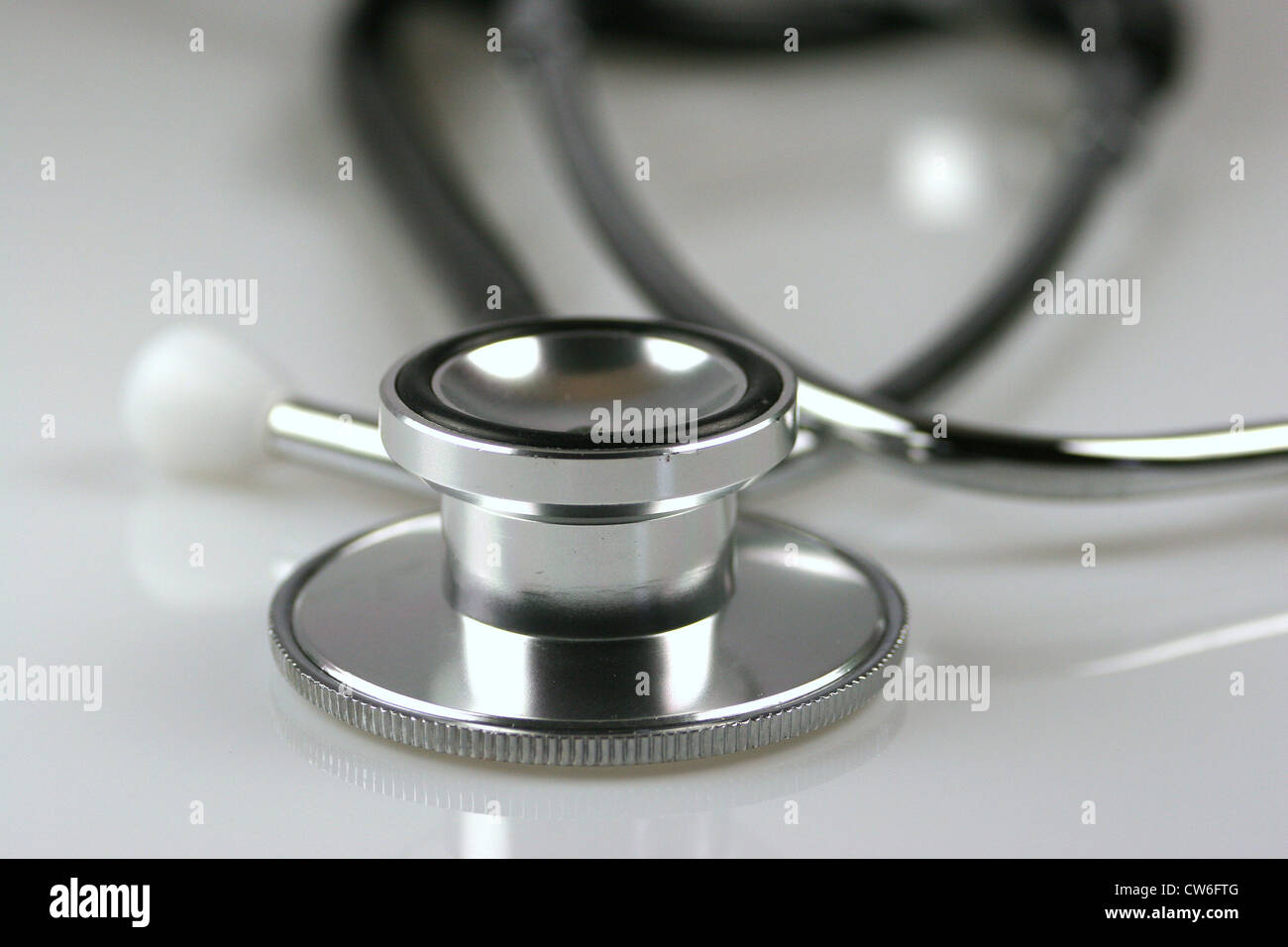 Nahaufnahme von einem Stethoskop Stockfoto