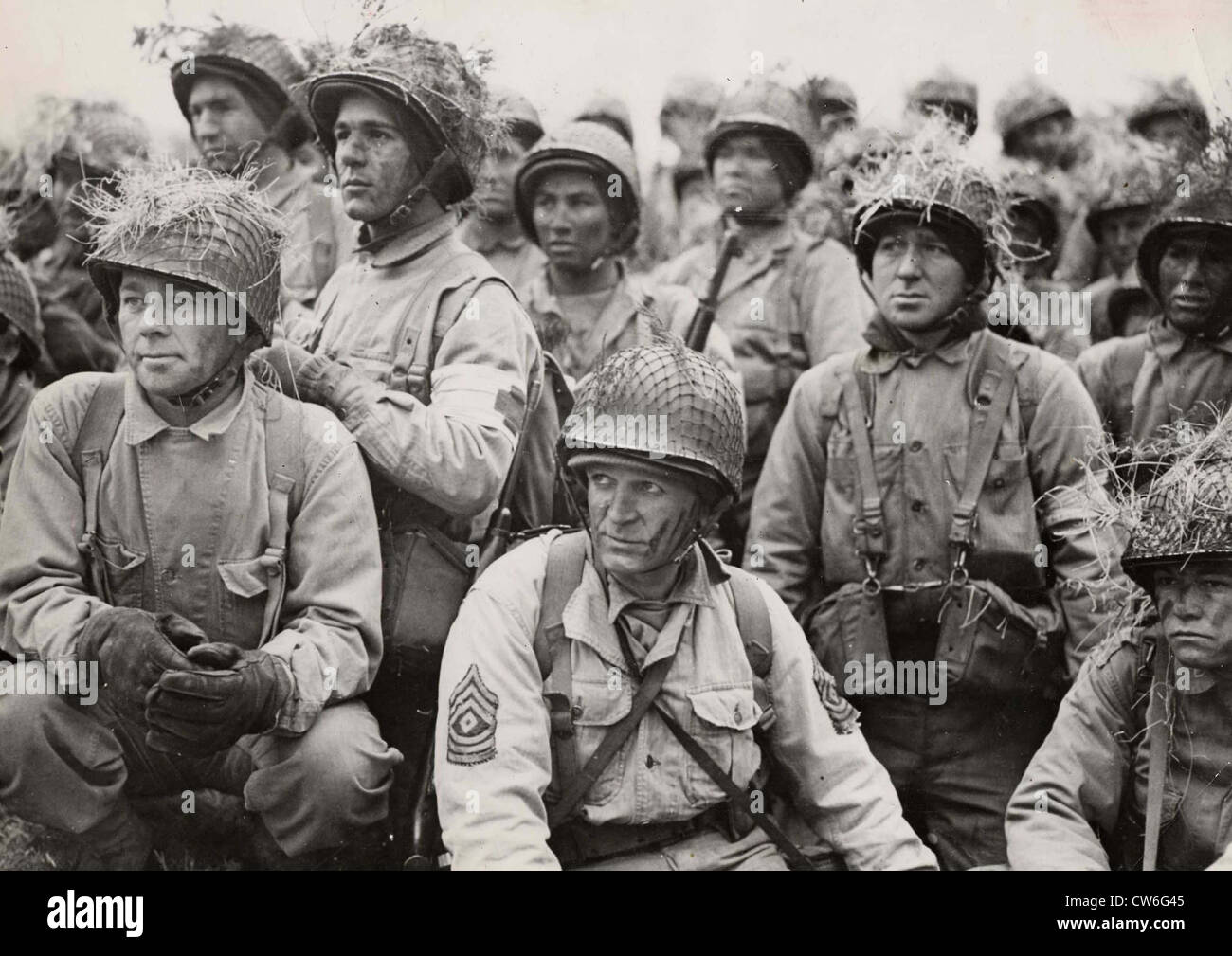 D-Day, Ankunft der Alliierten Streitkräfte an der Küsten der Normandie, Frankreich Stockfoto