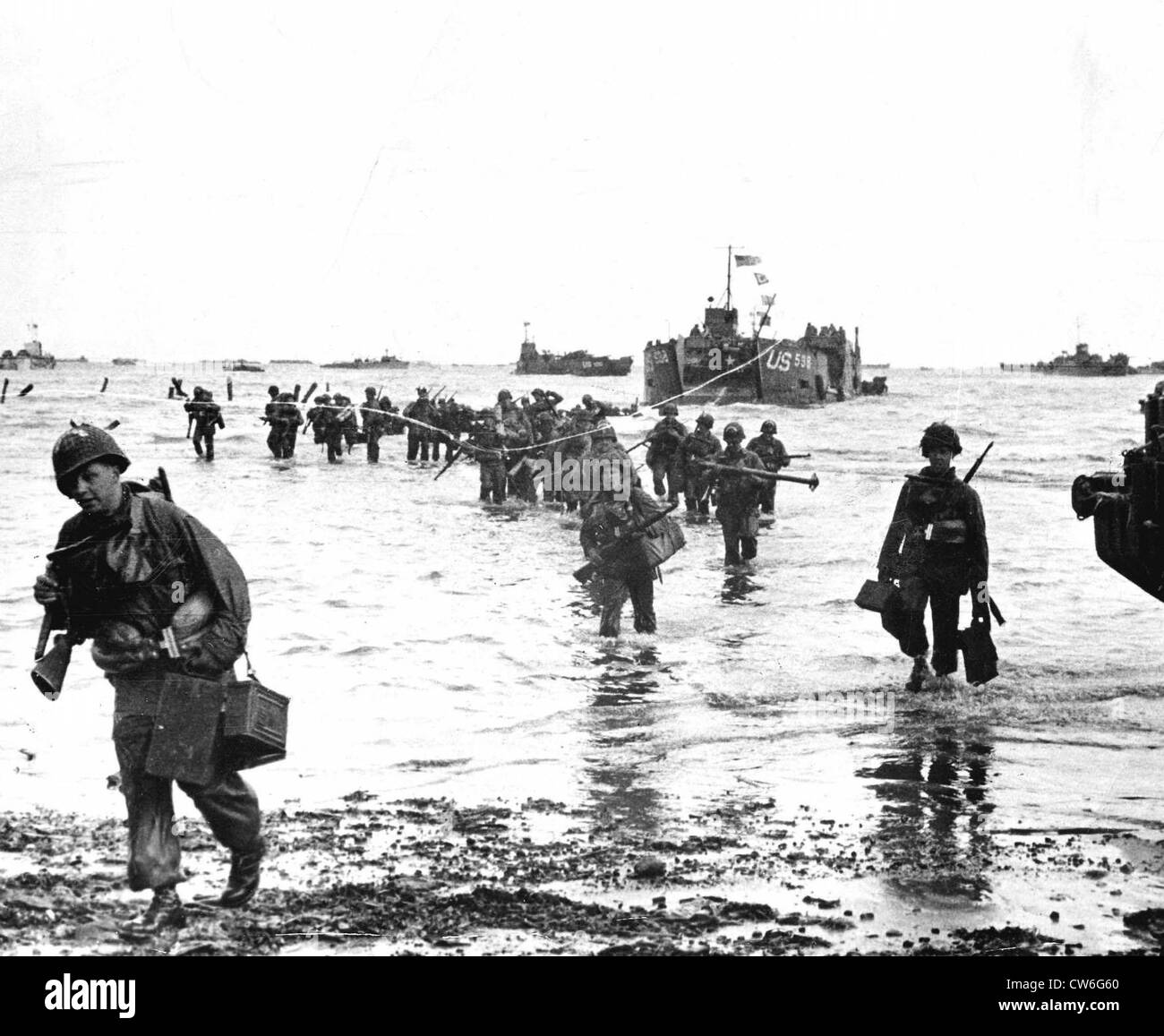 Landung in der Normandie (Juni 1944) Stockfoto