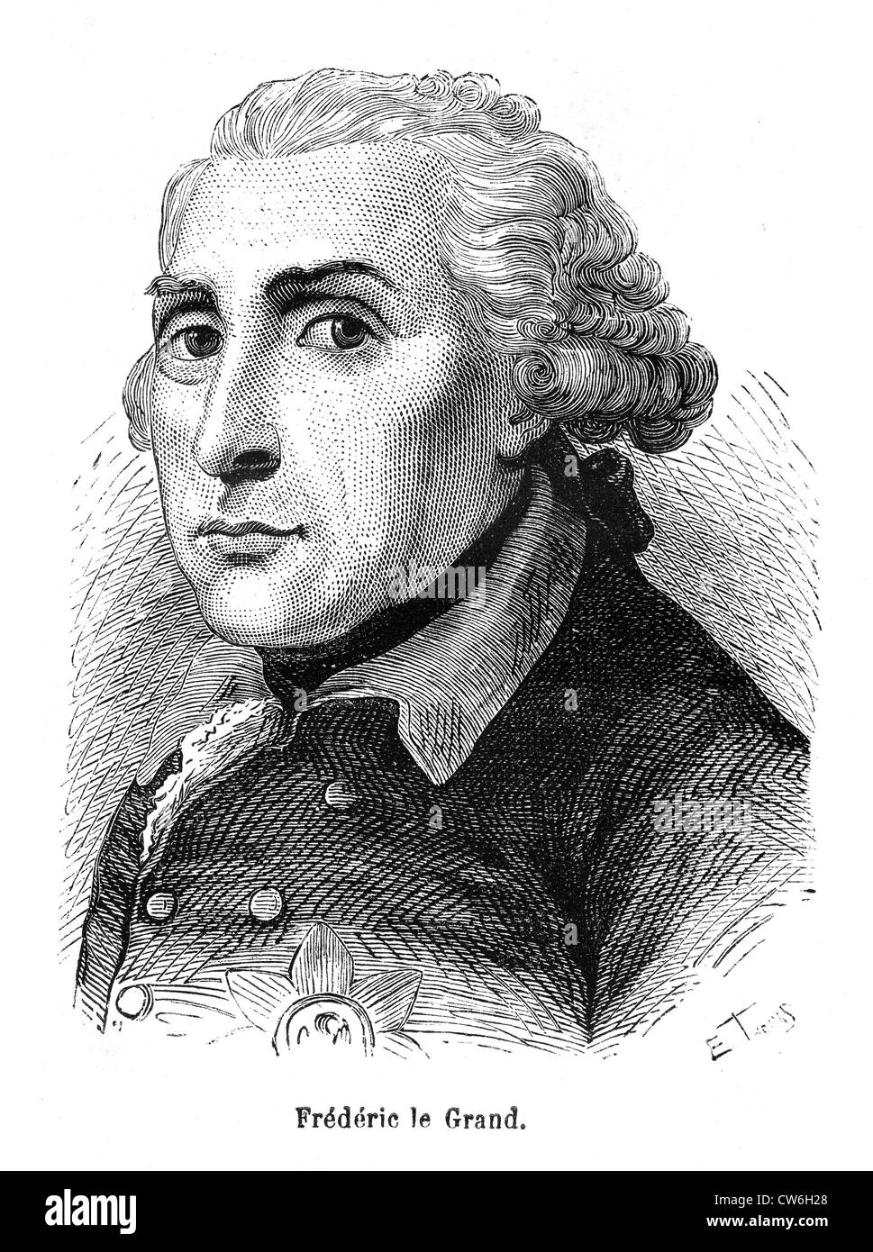 Friedrich dem großen Stockfoto