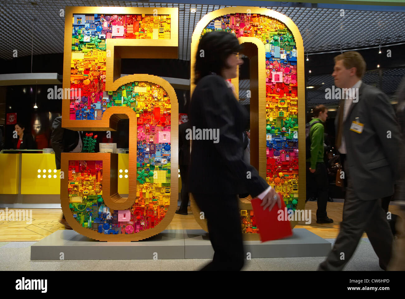 Nürnberg - Lego-Stand auf der Internationalen Spielwarenmesse Stockfoto