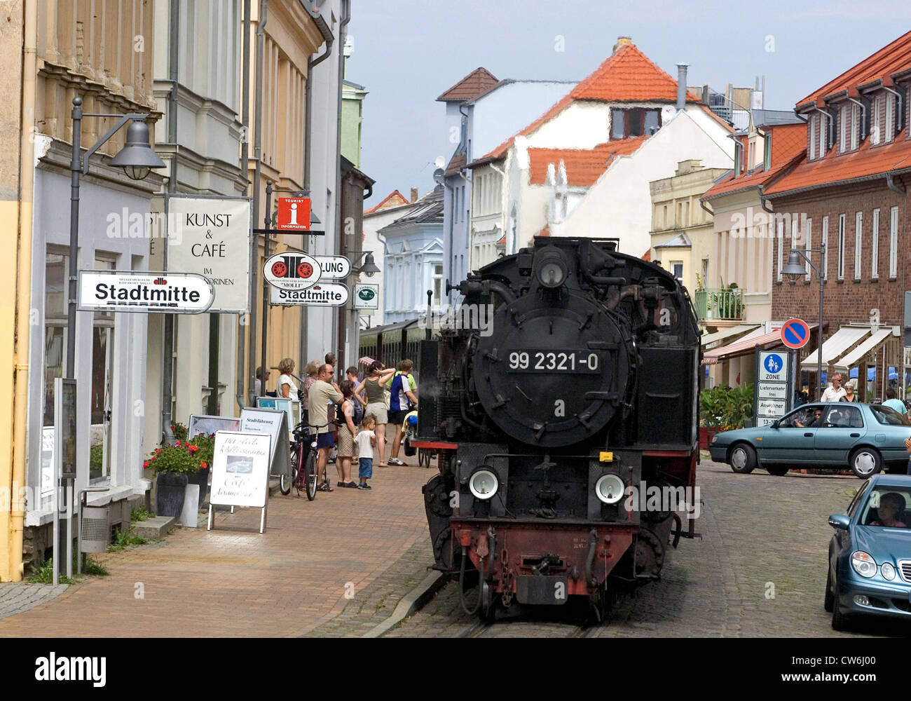 Bad Doberan Baederbahn Molli Bahnhof Innenstadt Stockfoto