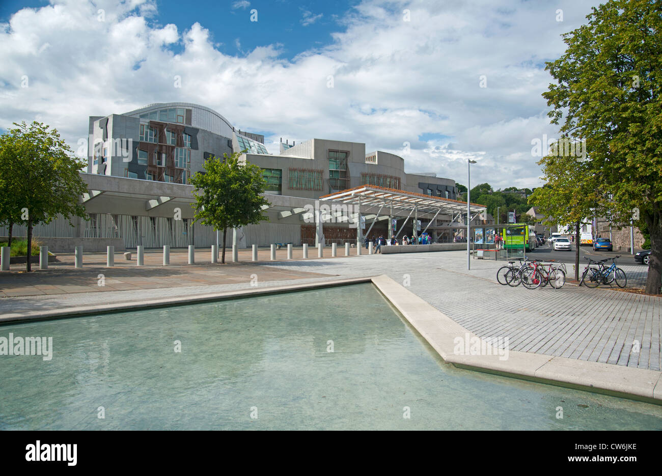 Das schottische Parlamentsgebäude in Holyrood, Edinburgh. Schottland.  SCO 8304 Stockfoto