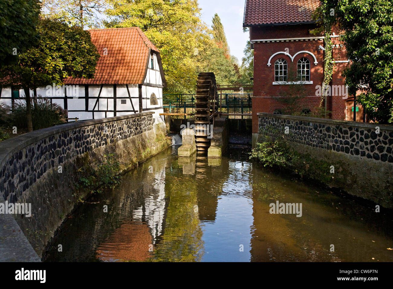 Museum der Mühlen mit Wasser Mühle Hiesfeld, Hiesfelder Wassermuehle