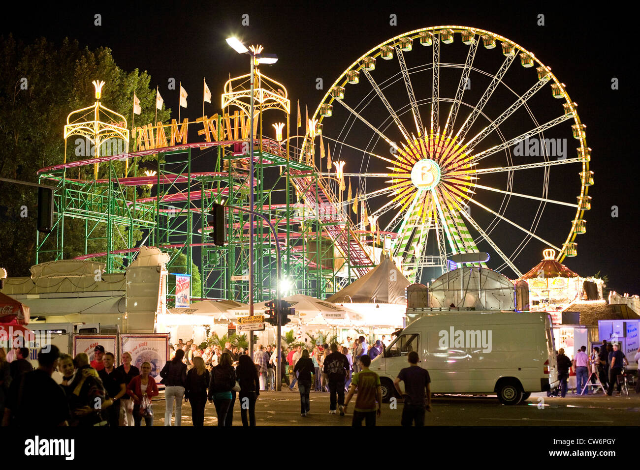 Riesenrad auf der Cranger fair, Deutschland, Nordrhein-Westfalen, Ruhrgebiet, Herne Stockfoto