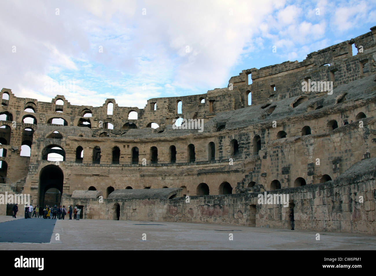 historischen Amphitheater von El Jem, Tunesien, El Jem Stockfoto