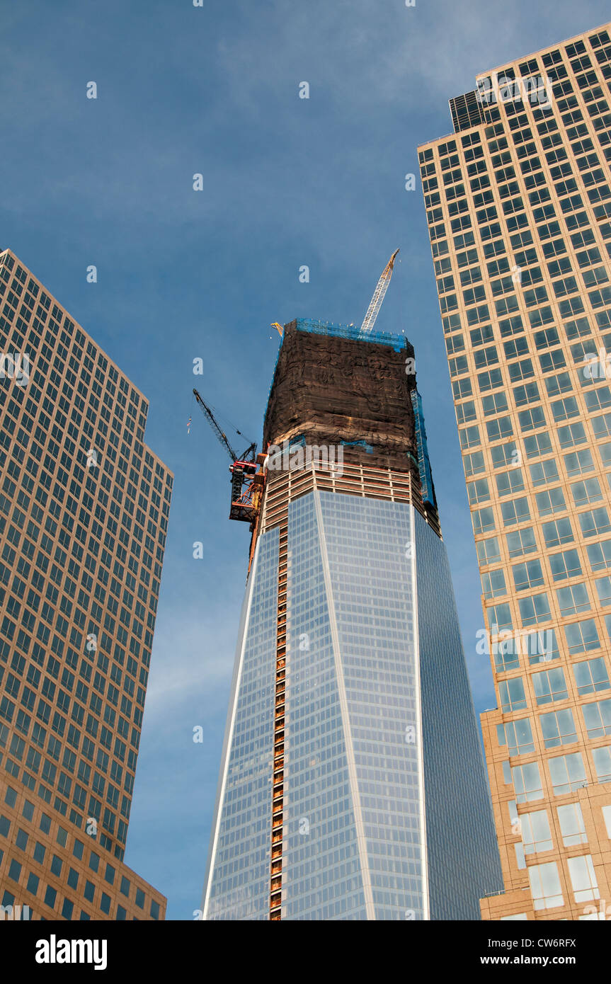 Financial Center Hintergrund Freedom Tower oder Turm ein World Trade Center New York City Manhattan Stockfoto