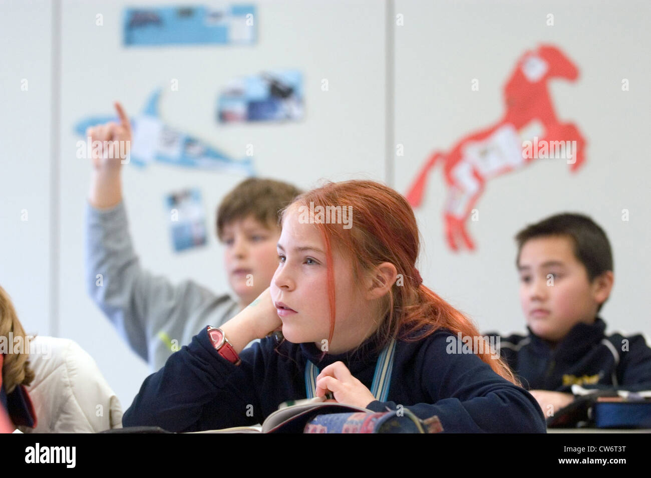 Deutschunterricht an einer weiterführenden Schule Stockfoto