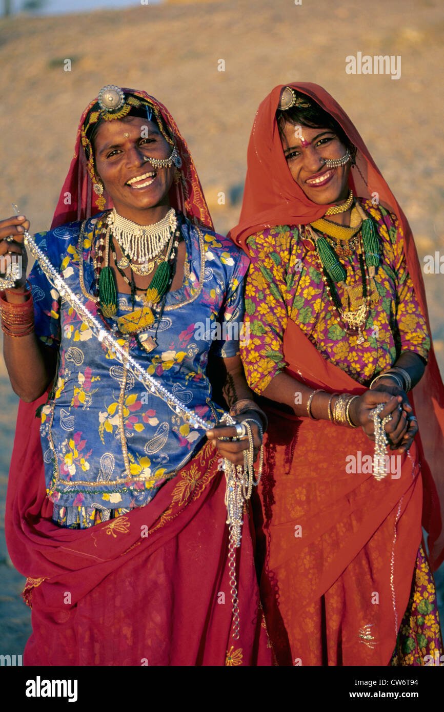 Indien-Jaisalmer Frauen Stockfoto