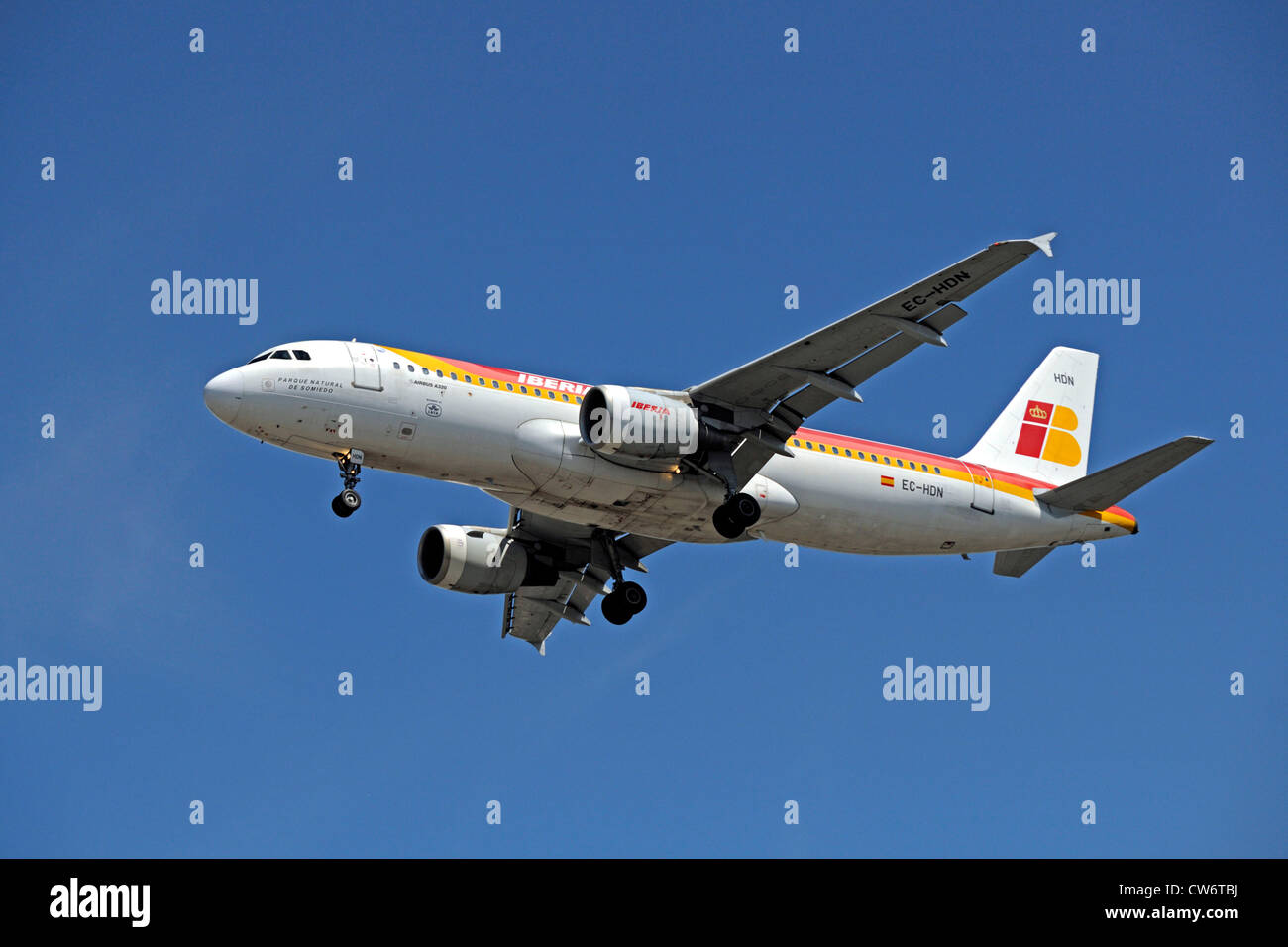 Airbus A320 Ob Iberia, Spanien Stockfoto