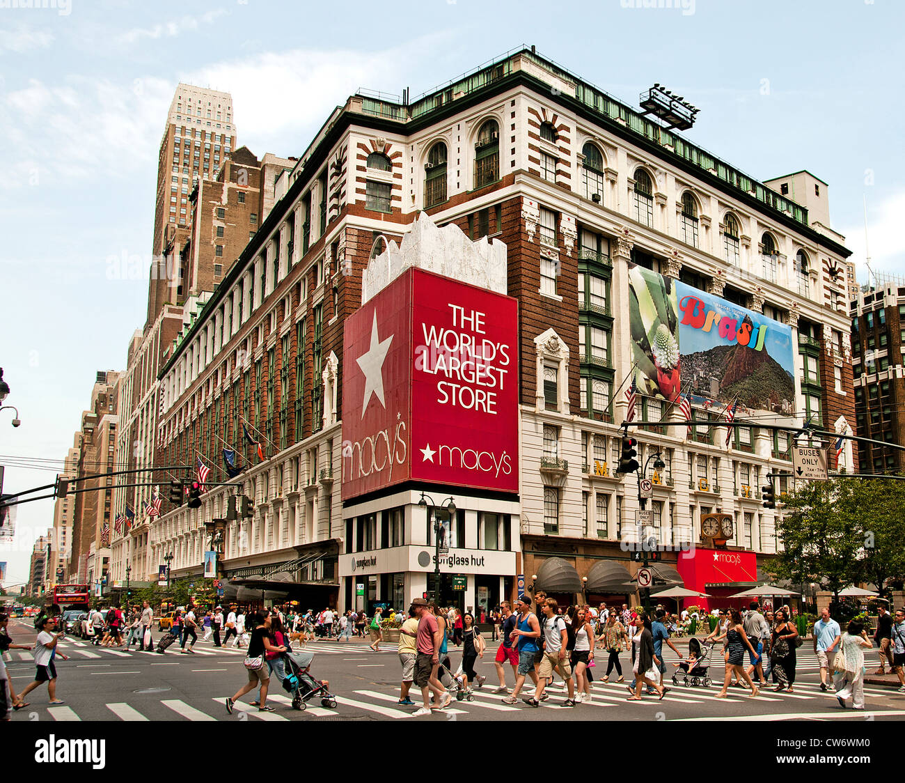 Macy's Herald Square ist das Flagship-Kaufhaus, New York City Manhattan Stockfoto