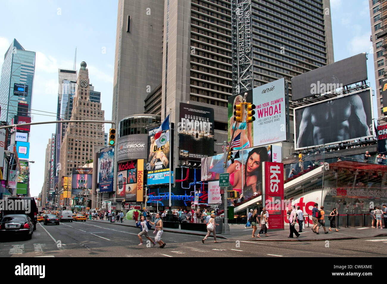 TKTS Times Square Broadway New York Stadttheater Musical Stockfoto