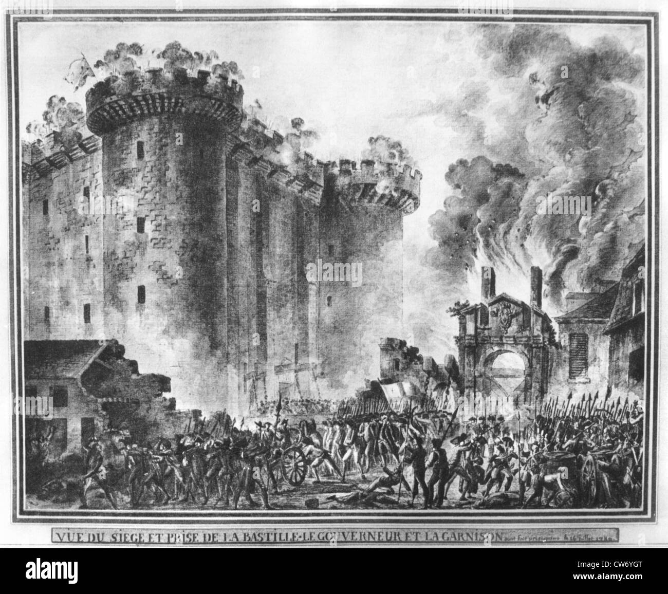 14. Juli 1789 - Sturm auf die Bastille Stockfoto