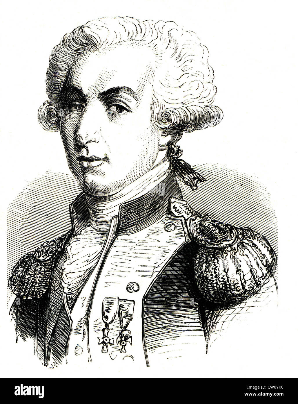 La Fayette (Marquis von) - (1757-1834)- Stockfoto