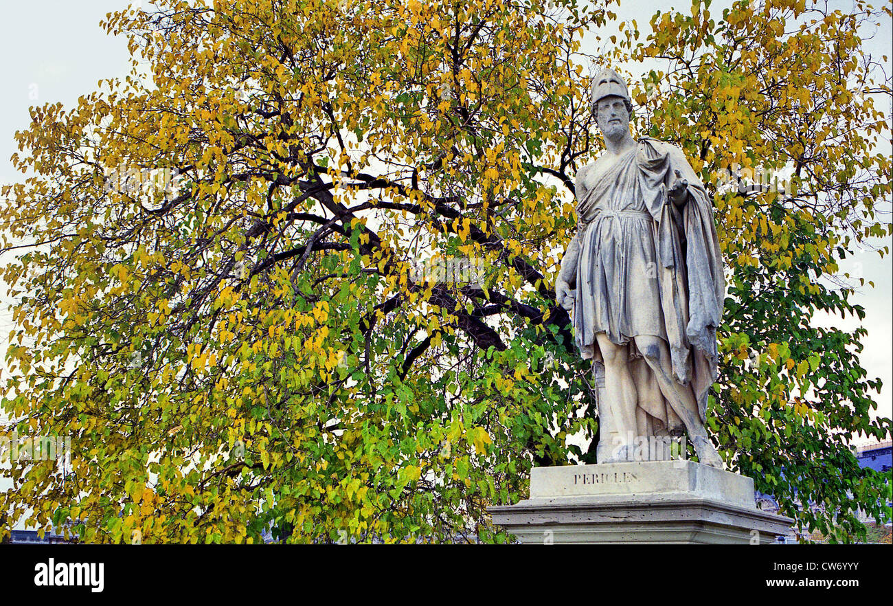 Statue des Péricles in den Gärten der Tuilerien Stockfoto