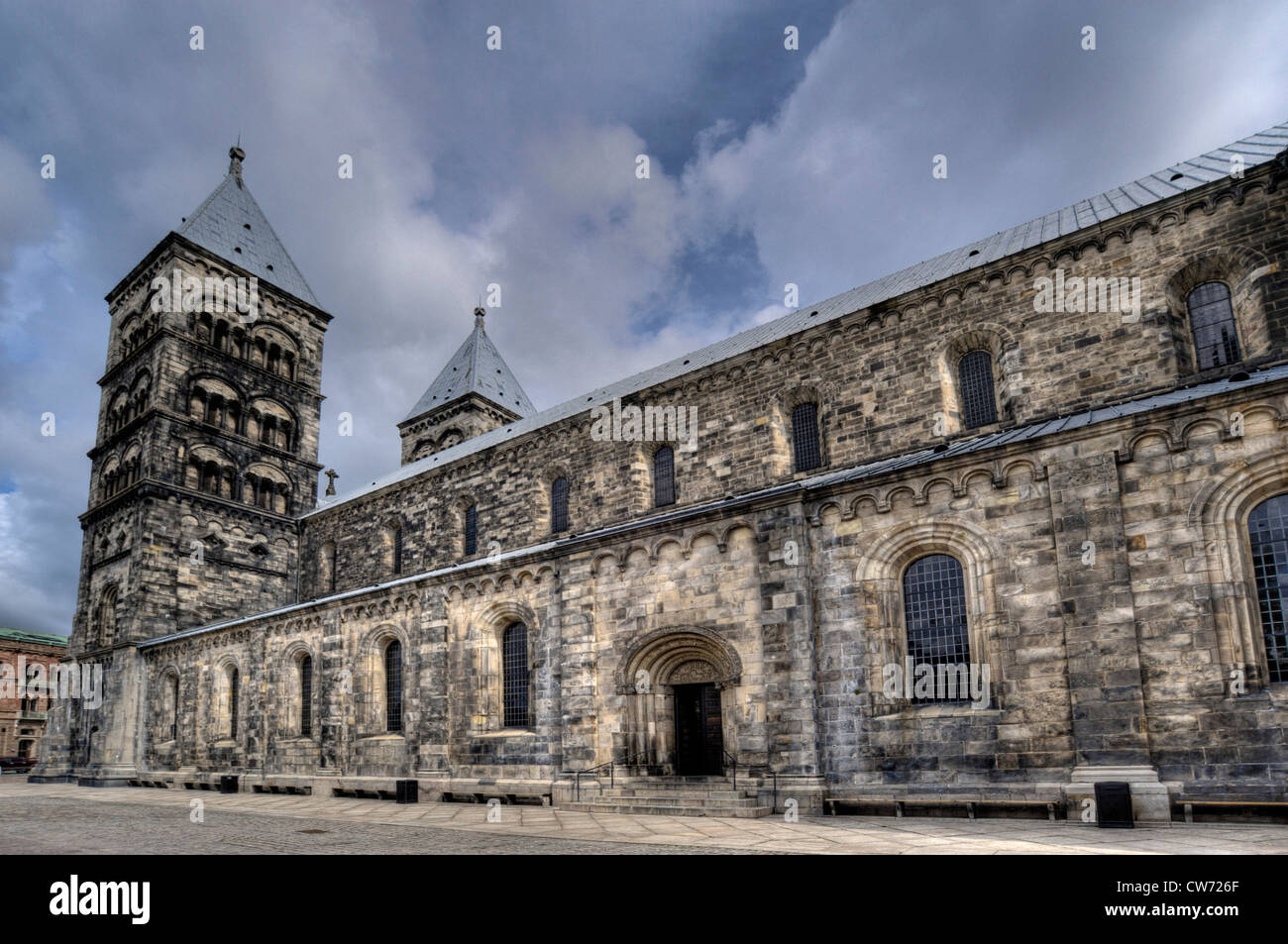 Kathedrale Lunds Domkyrka, Schweden, Lund Stockfoto