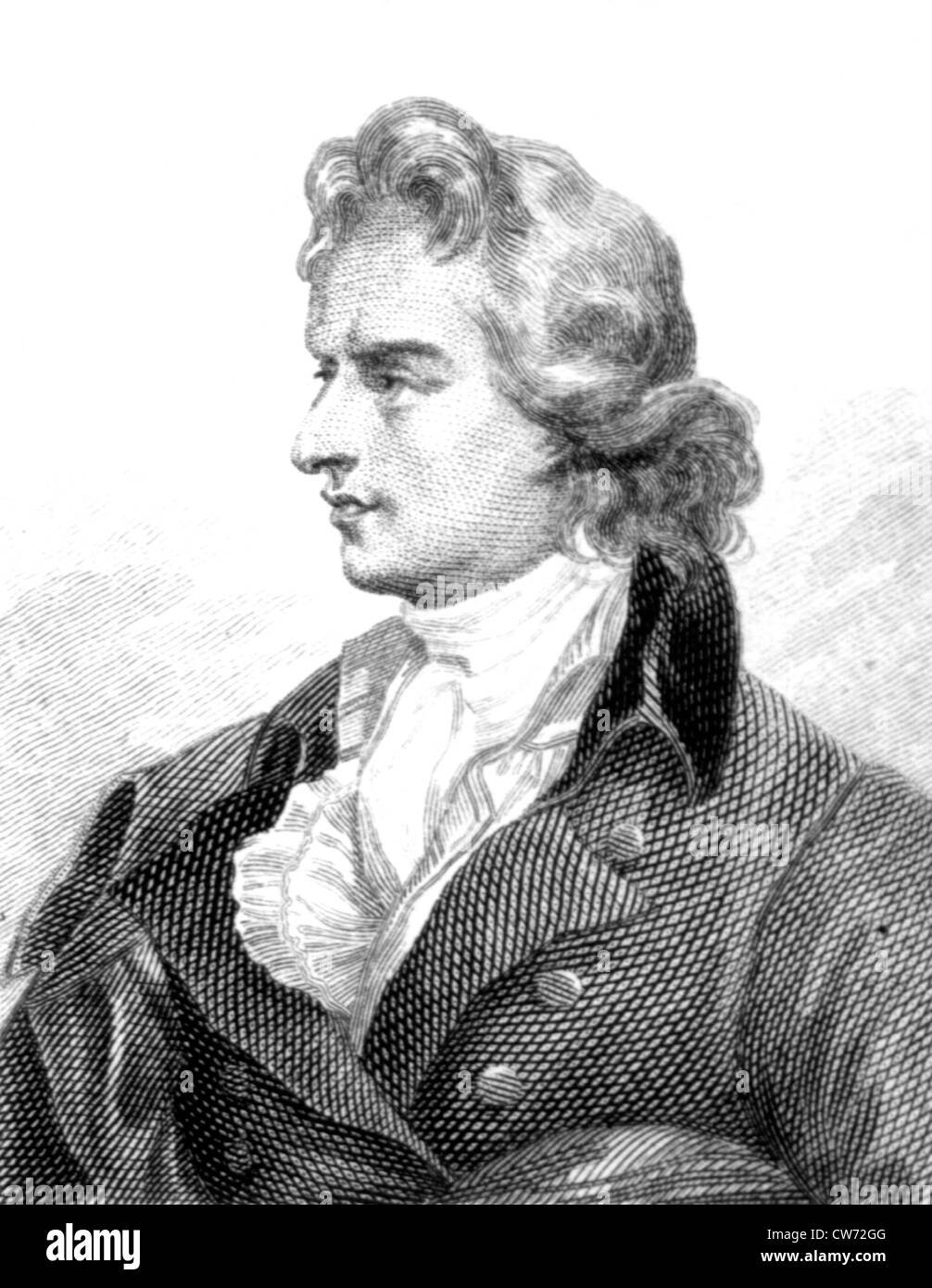 Friedrich von Schiller, (1759-1805) Stockfoto