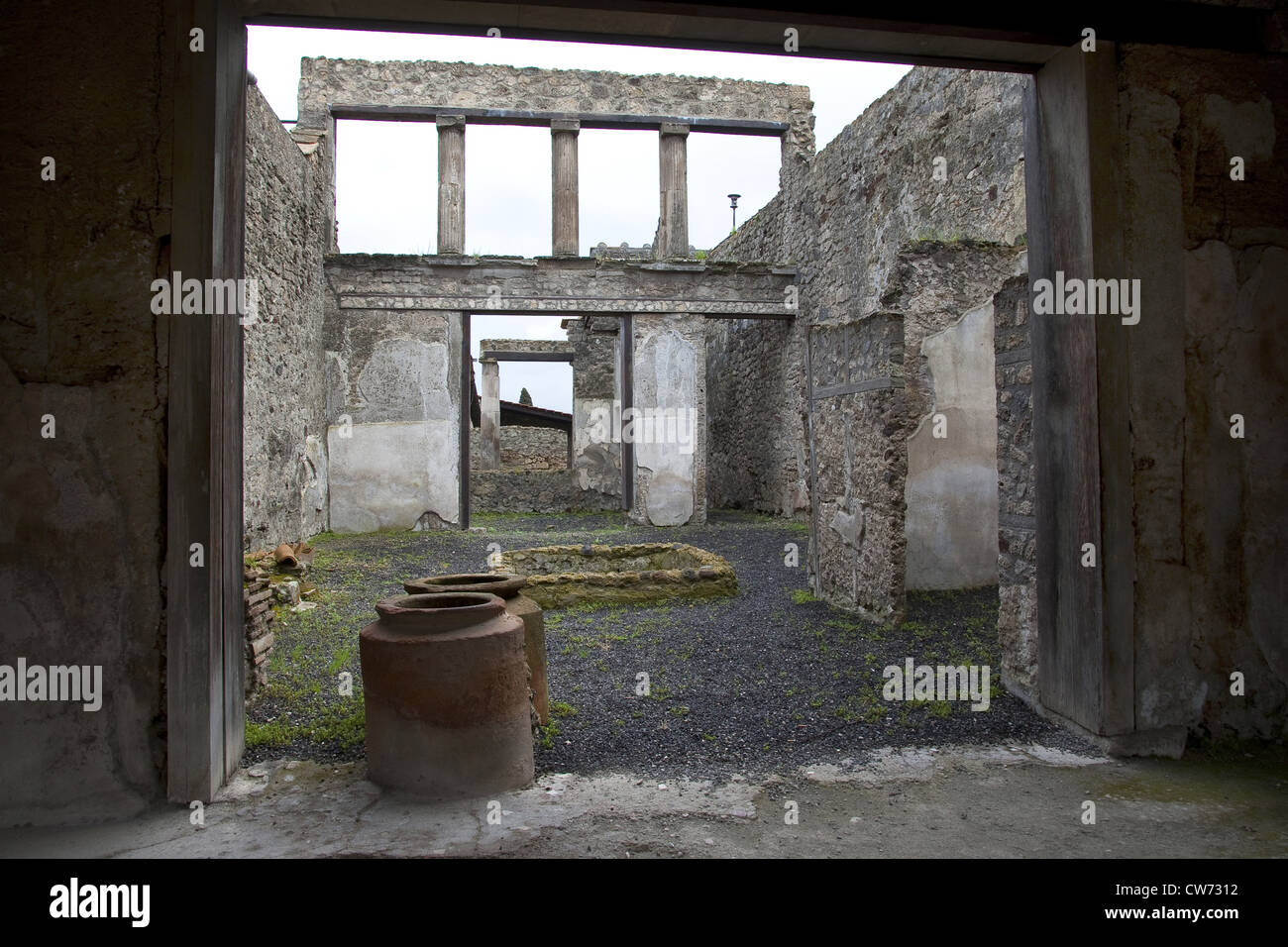 altes Haus die antike Stätte von Pompeji, Italien, Pompei Stockfoto