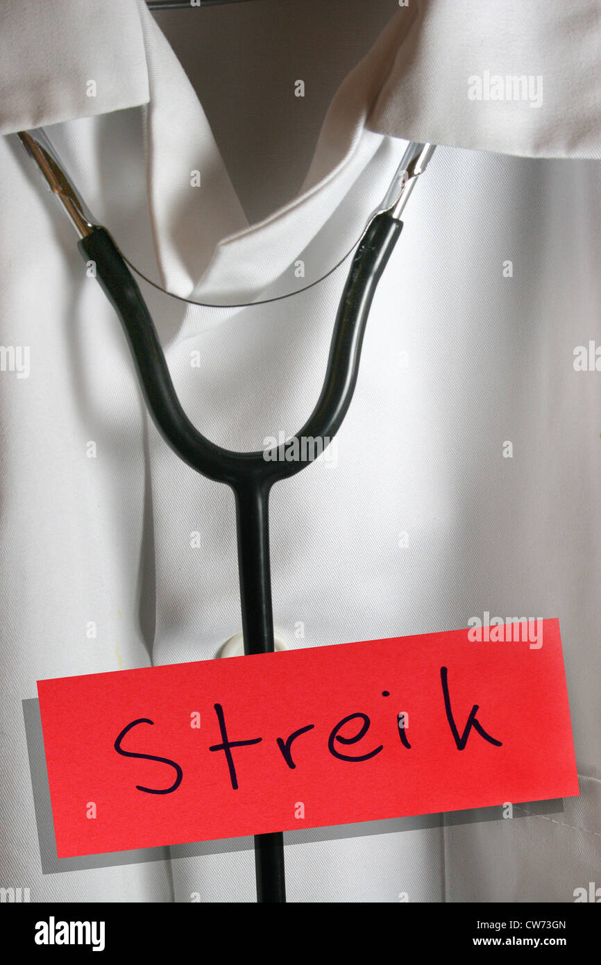 Ärzte streiken Stockfoto