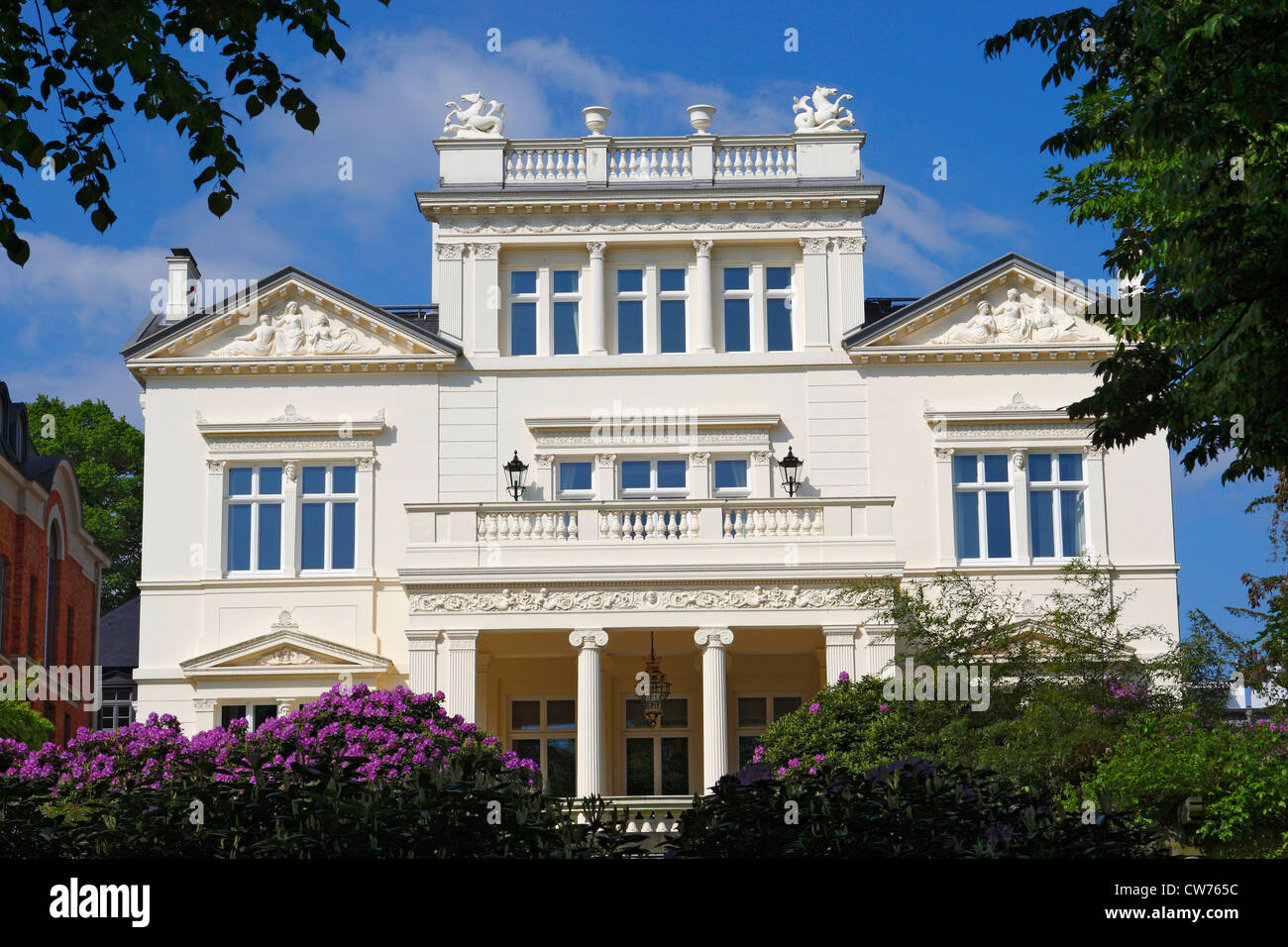 Luxus Villa am  u eren Alster Deutschland Hamburg Stockfoto Bild  