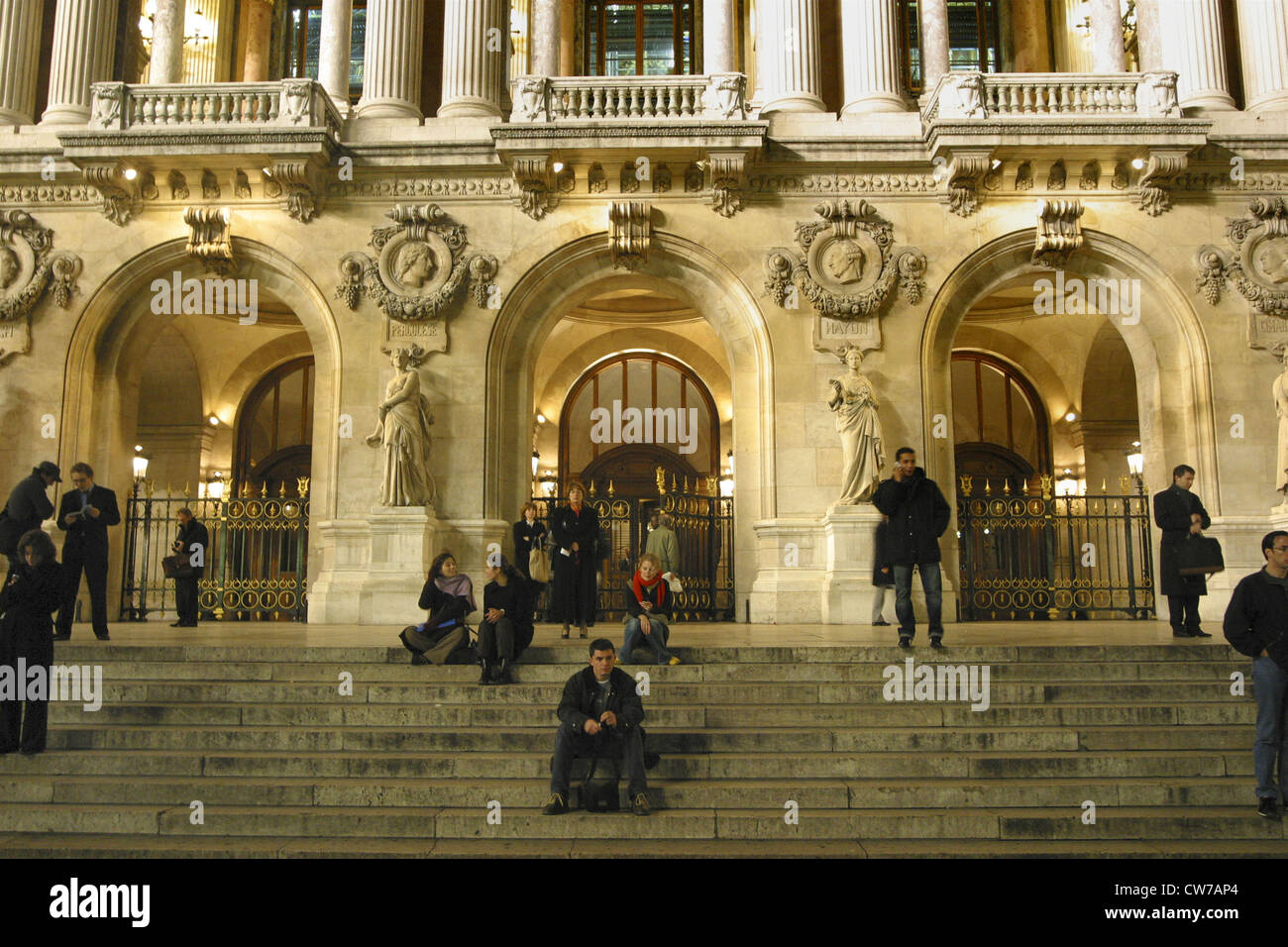 Treppe der Opéra Garnier, Frankreich, Paris Stockfoto