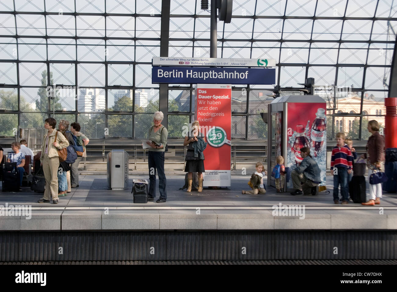 Berliner Hauptbahnhof, Deutschland, Berlin Stockfoto