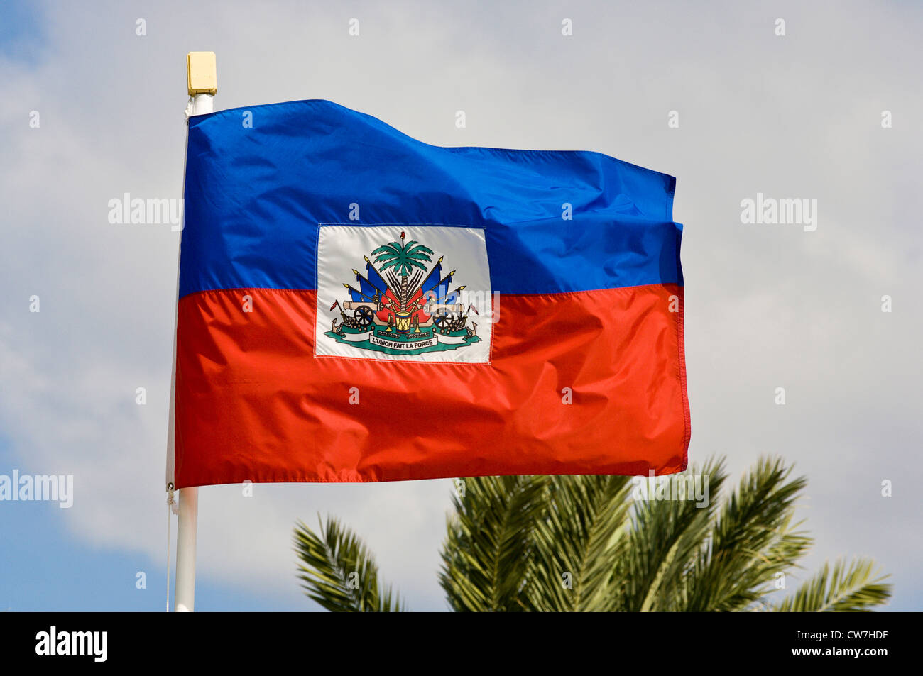 Haiti Flagge, Haiti Stockfoto