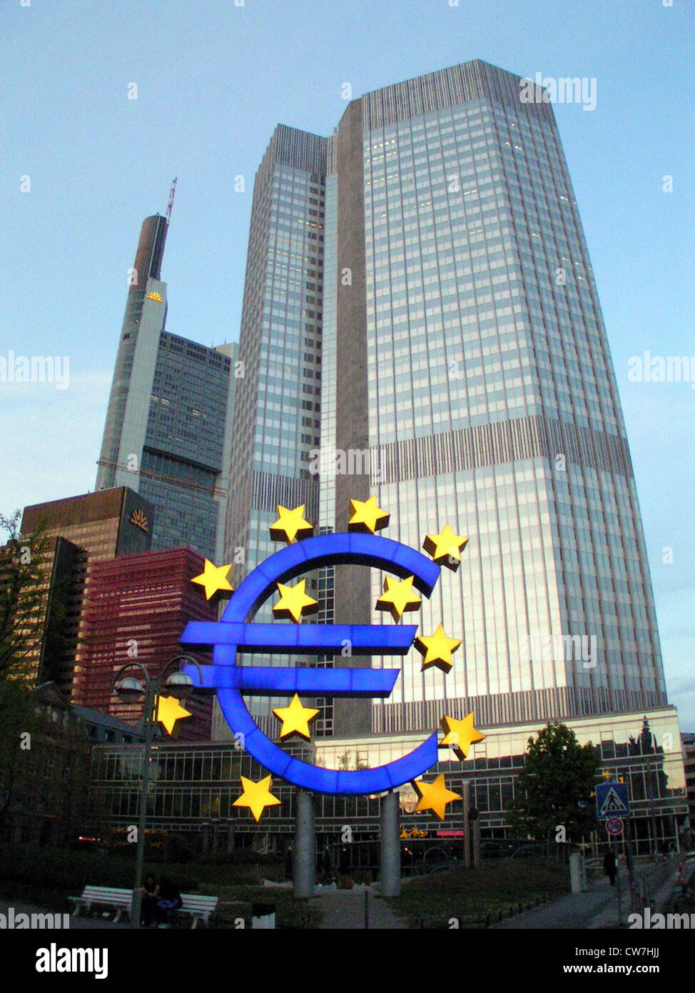 Verwaltungsgebäude der Europäischen Zentralbank in Franktfurt/Main, Deutschland, Hessen, Frankfurt/Main Stockfoto