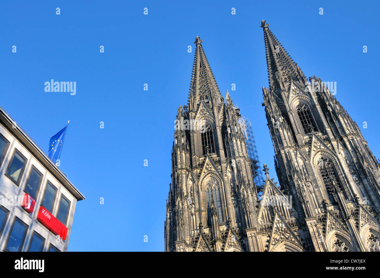 Westseite des Kölner Dom, Deutschland, Nordrhein-Westfalen, Köln Stockfoto