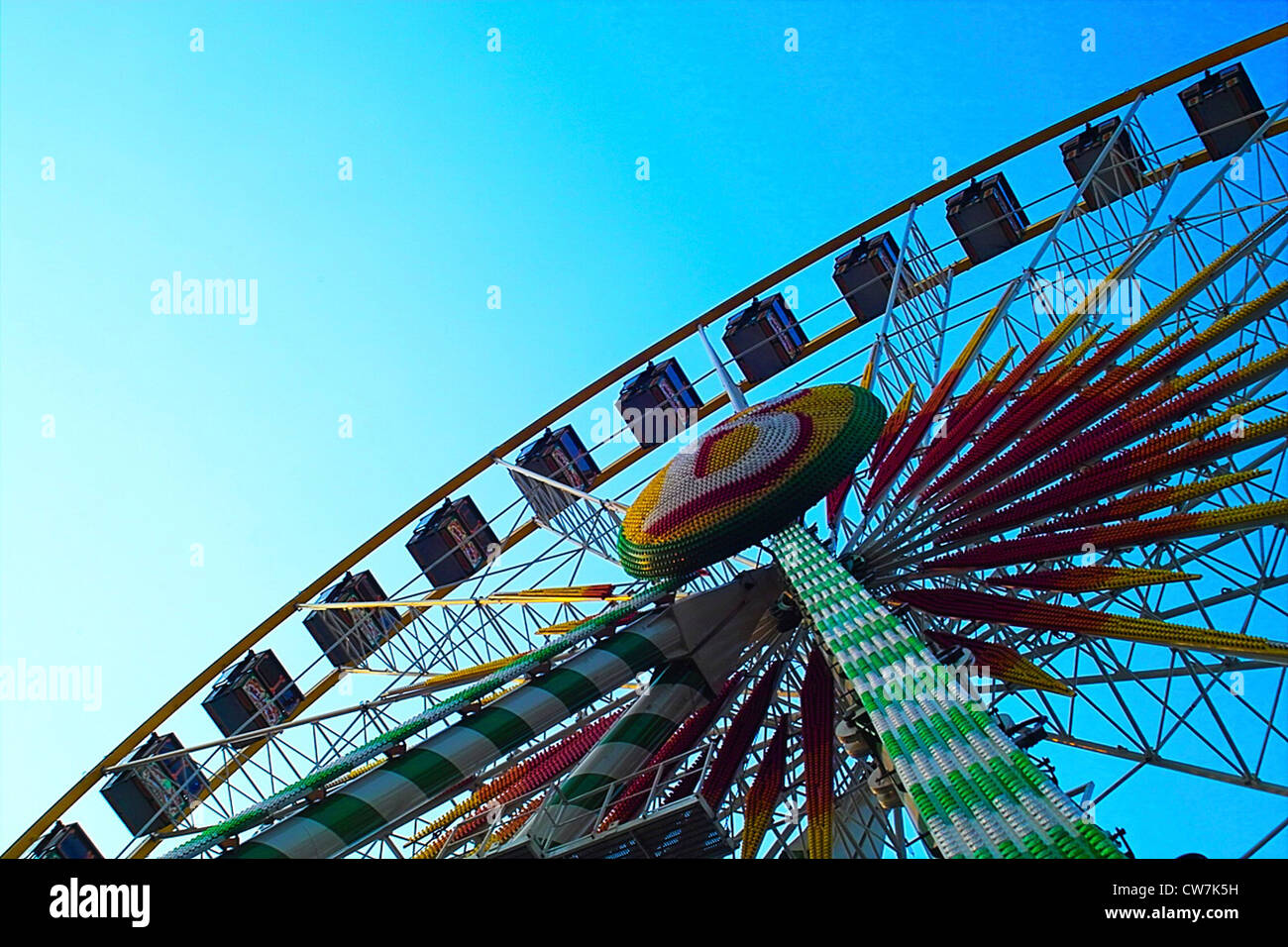 Riesenrad auf Cranger Messe, Deutschland, Nordrhein-Westfalen, Ruhrgebiet, Herne Stockfoto