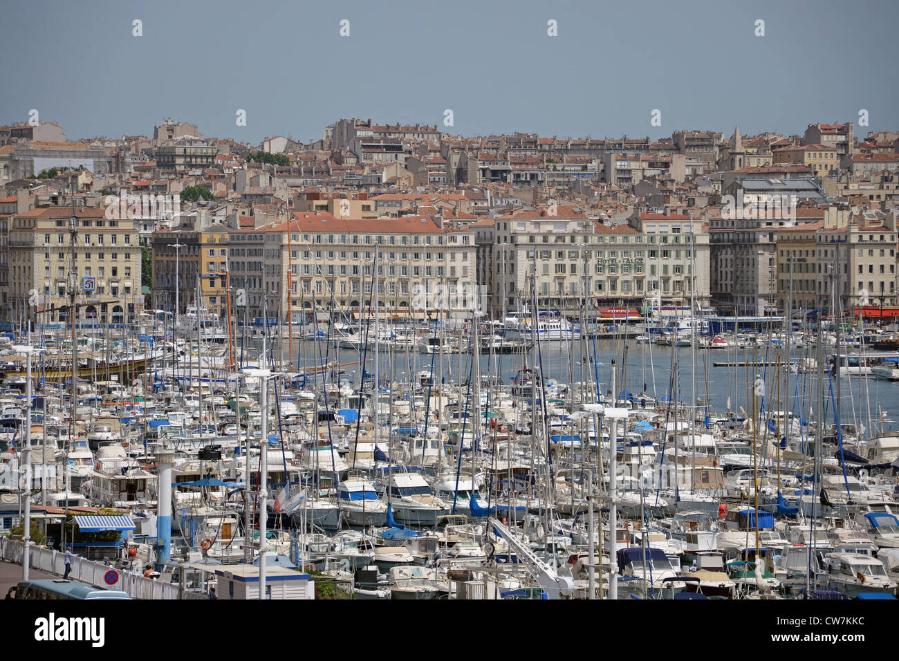 Vieux-Port de Marseille (Alter Hafen), Marseille, Departement Bouches-du-Rhône, Provence-Alpes-Côte d ' Azur, Frankreich Stockfoto