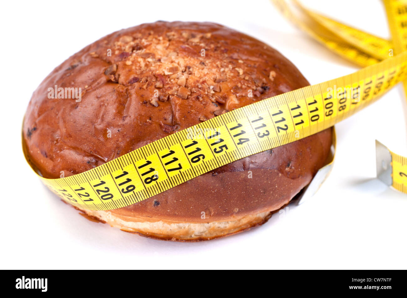 Konzeption - erzeugt eine falsche Ernährung Fettleibigkeit Stockfoto