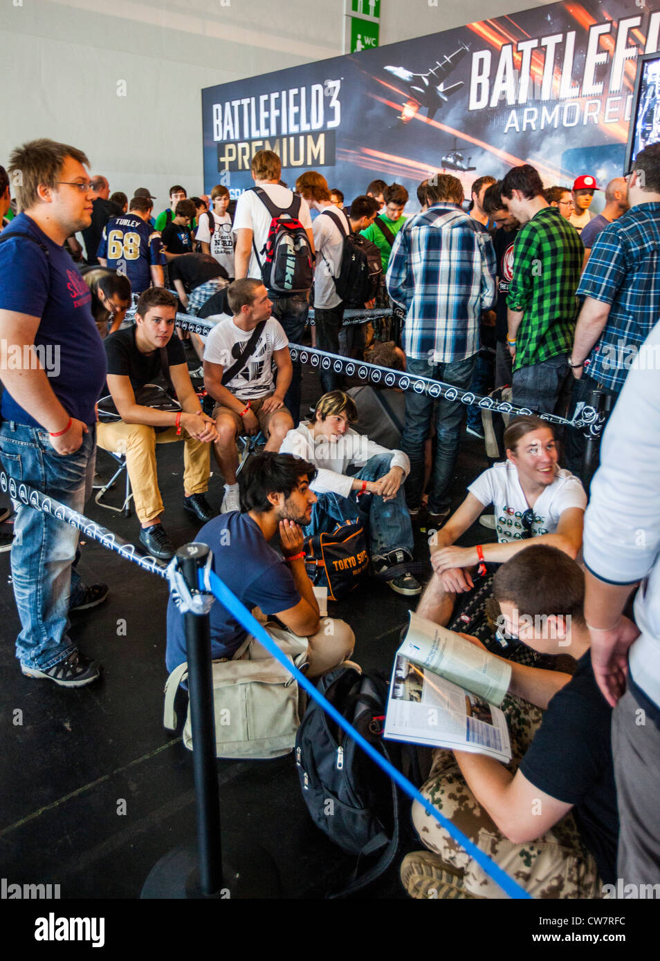 Gamescom, weltweit größte Messe für Computerspiele und Zubehör für die Öffentlichkeit zugänglich. Köln, Deutschland, Europa. Stockfoto