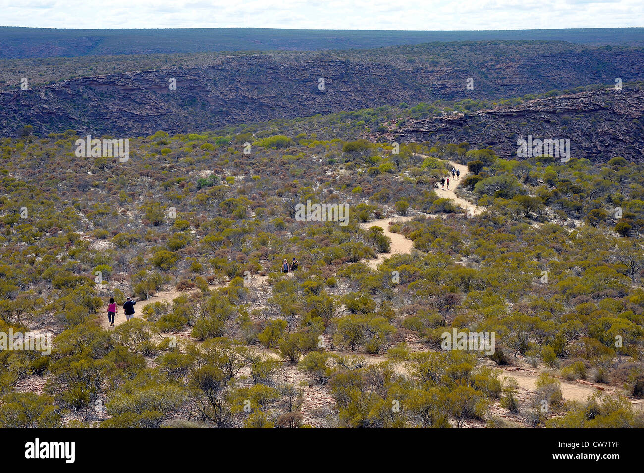 Kalbarri National Park Western Australia den Wanderweg Stockfoto