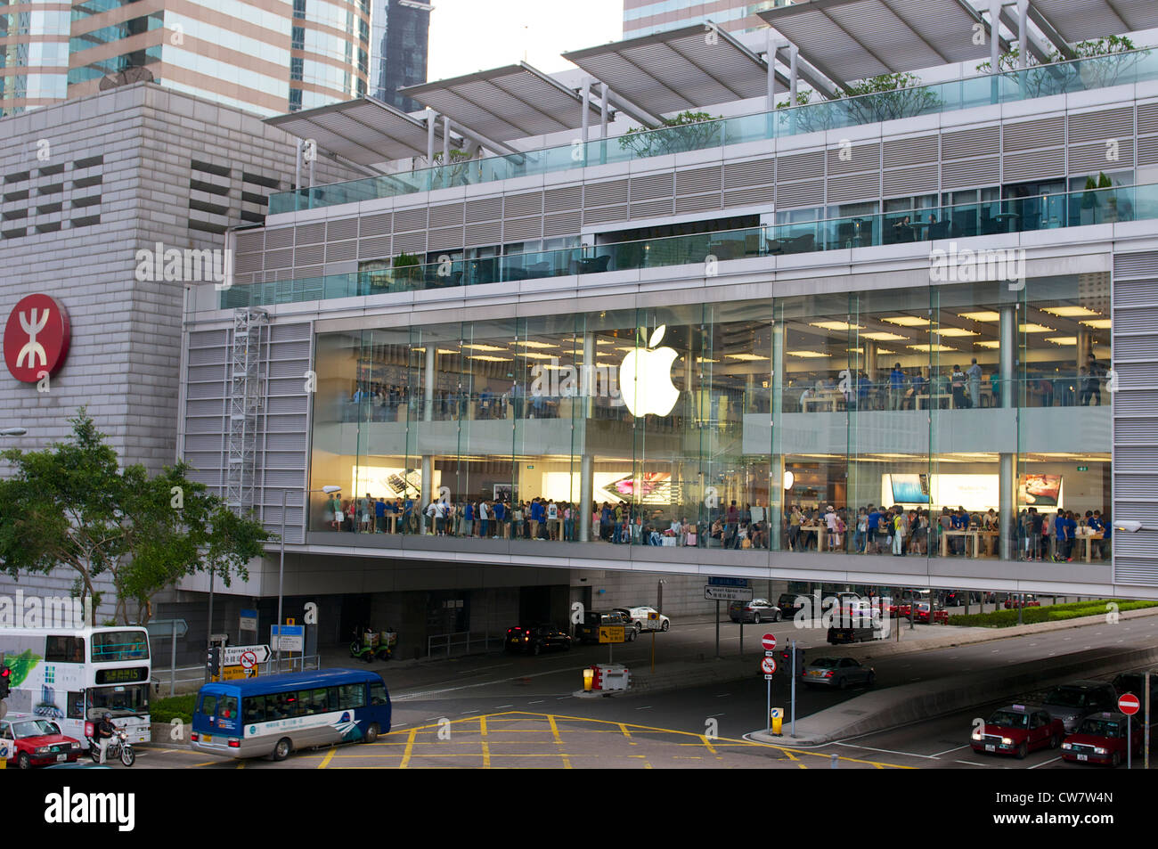 Apple Store an der IFC Mall, Central, Hong Kong Stockfoto